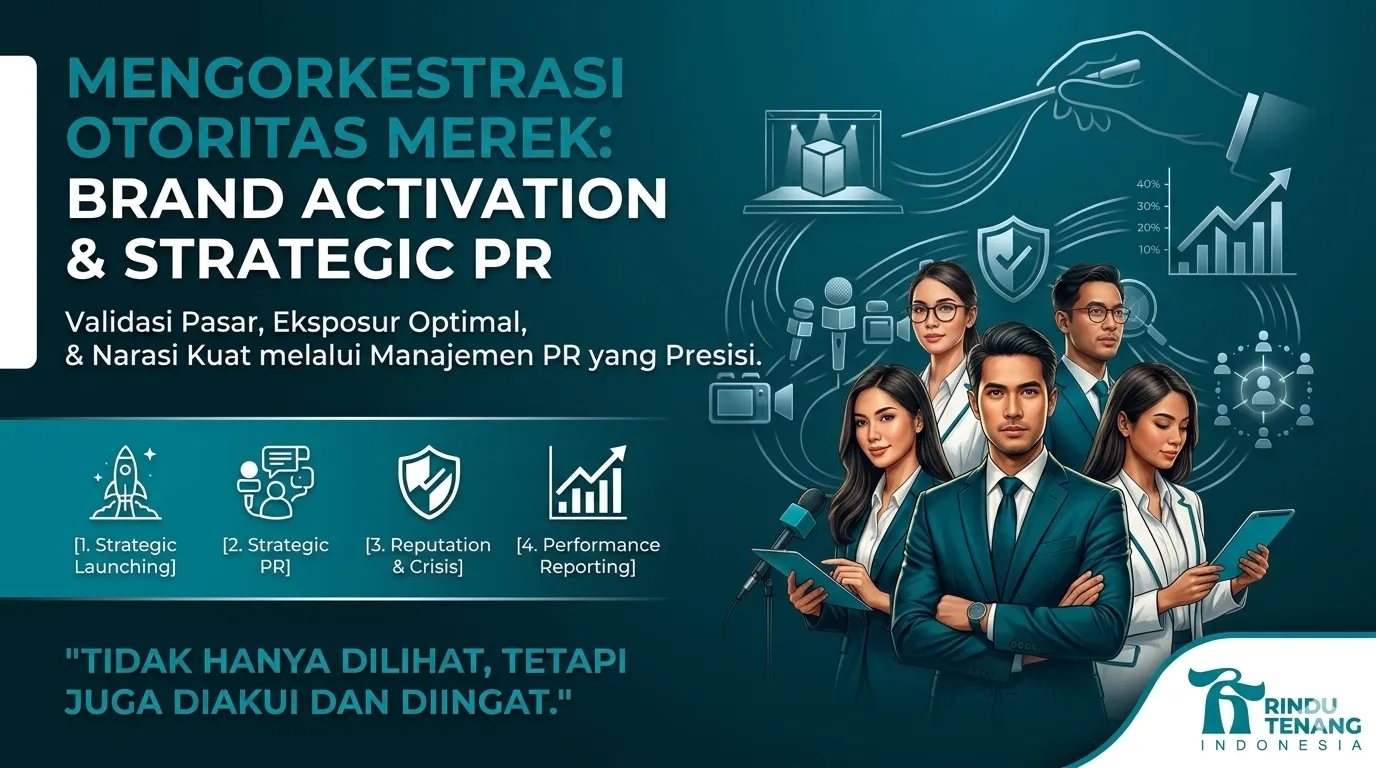 Layanan Brand Activation dan Strategic PR oleh Rindu Tenang Indonesia untuk mengorkestrasi otoritas brand perusahaan