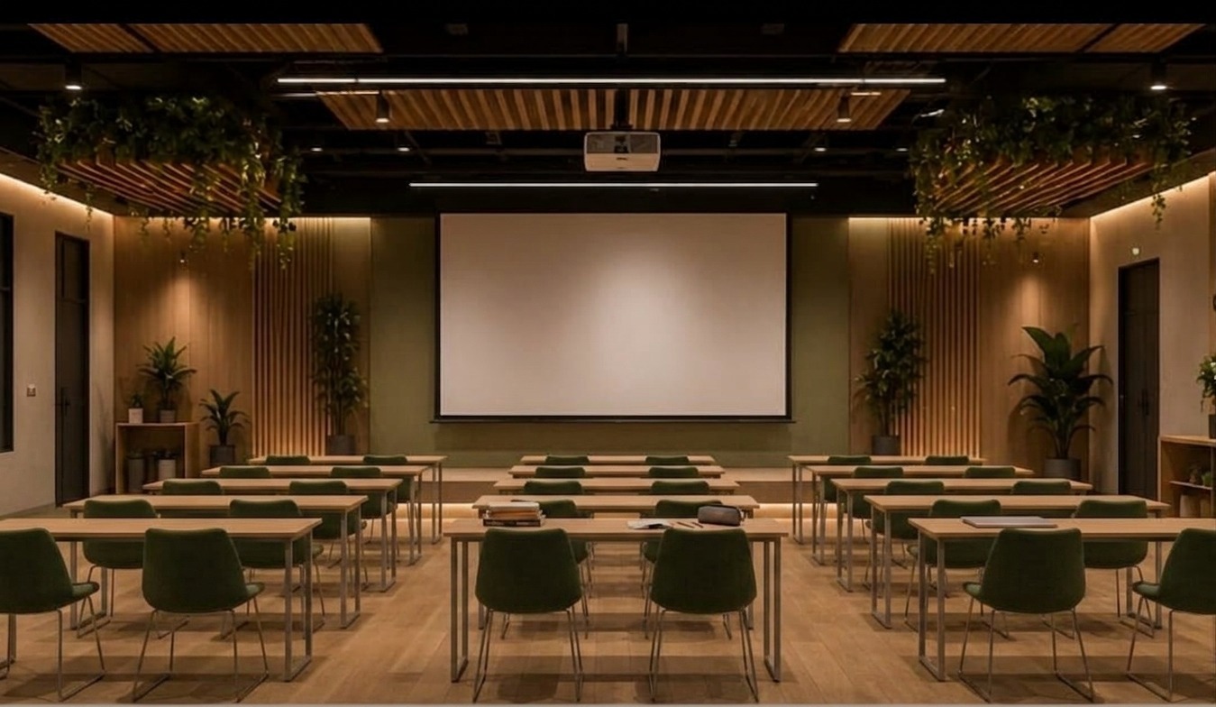 Ruang pertandingan Vision Hall Depo Rumah Medan