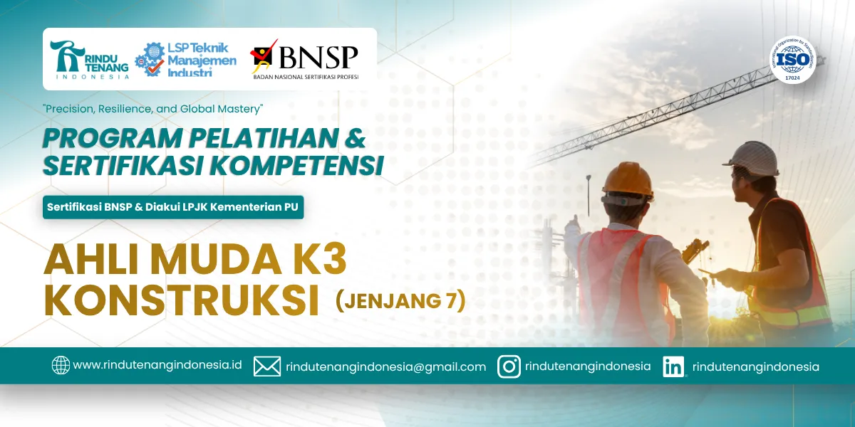 Pelatihan & Sertifikasi Ahli Muda K3 Konstruksi