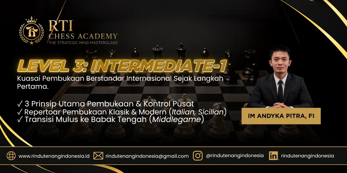 RTI Chess Academy Level:  INTERMEDIATE-1